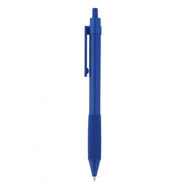 Logo trade promotional merchandise image of: X2 pen, blue