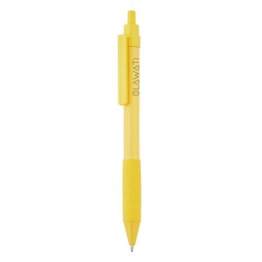 Logo trade promotional gift photo of: X2 pen, yellow