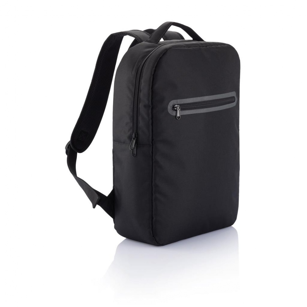 Logo trade promotional merchandise photo of: London laptop backpack PVC free, black