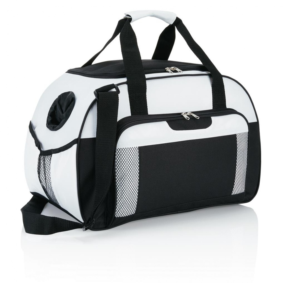 Logotrade business gifts photo of: Supreme weekend bag, white/black