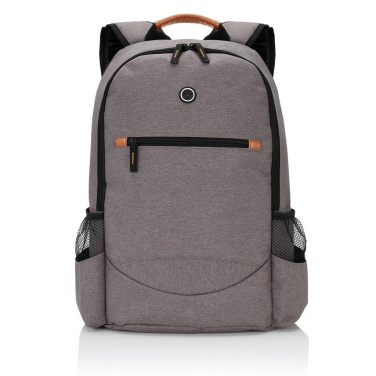 Logo trade promotional items image of: Fashion duo tone backpack, grey