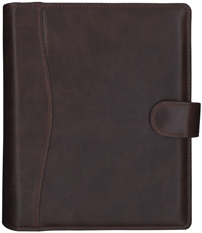 Logotrade promotional giveaway picture of: Calendar Time-Master Maxi artificial leather brown