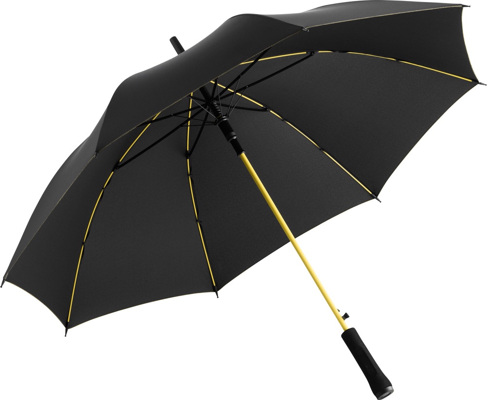 Logo trade promotional product photo of: AC regular umbrella Colorline black/yellow