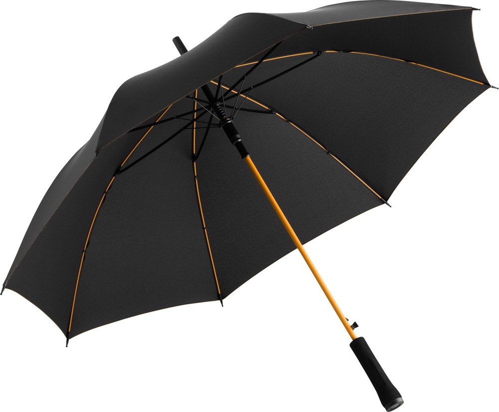 Logo trade promotional gifts image of: AC regular umbrella Colorline black/orange