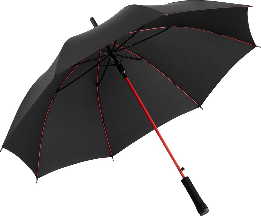 Logo trade advertising products picture of: AC regular umbrella Colorline black/red