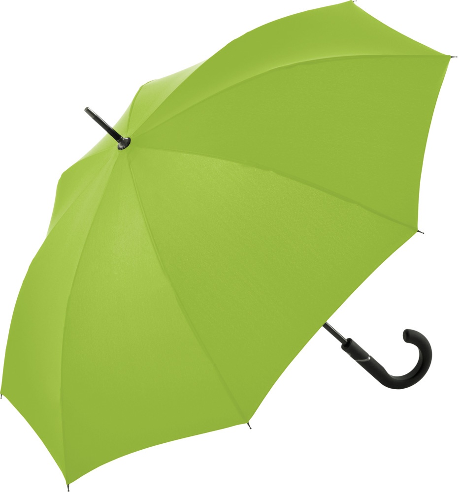 Logo trade promotional gifts image of: Regular umbrella 1755 FARE® Fibertec AC,  lime green