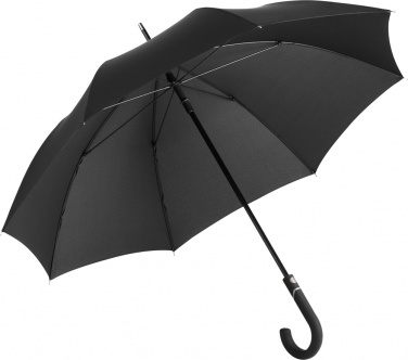 Logo trade promotional giveaways picture of: Regular umbrella FARE® Fibertec AC, black