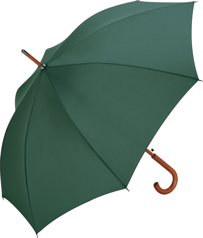 Logotrade promotional merchandise picture of: AC woodshaft regular umbrella, dark green