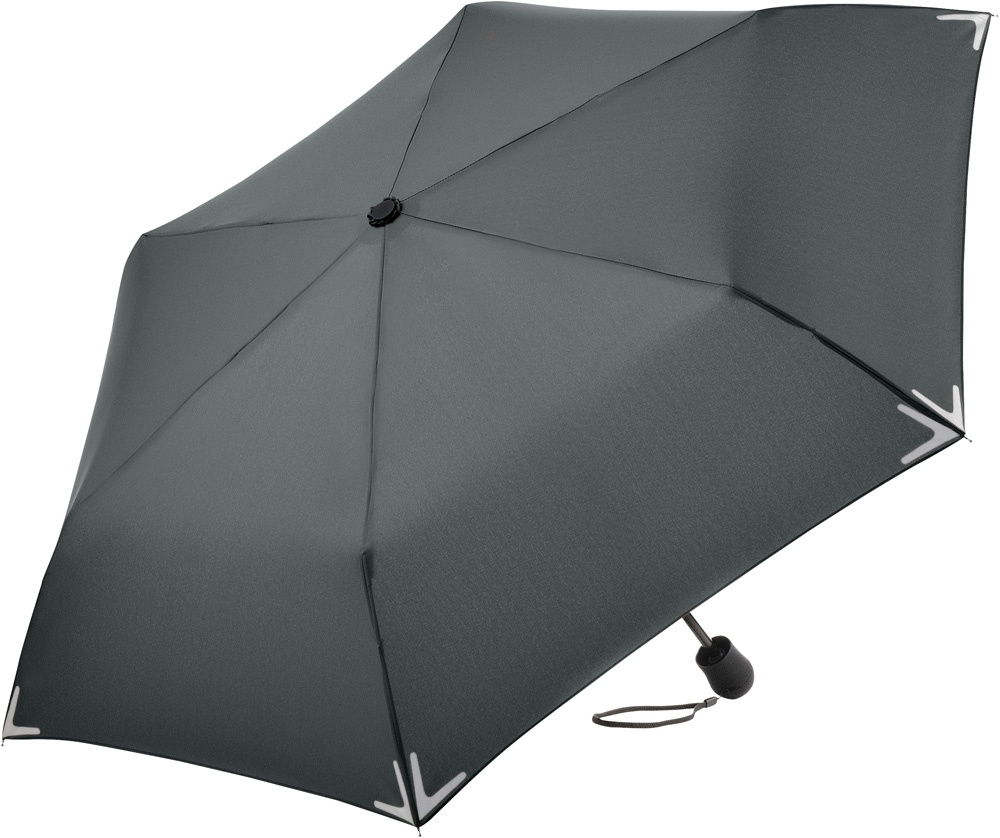 Logotrade promotional merchandise photo of: Mini umbrella Safebrella® LED light 5171, Grey