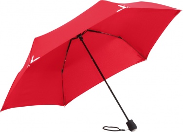 Logotrade promotional item picture of: Mini umbrella Safebrella® LED light 5171, Red