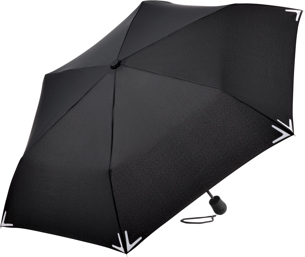 Logotrade promotional products photo of: Mini umbrella Safebrella® LED light 5171, Black