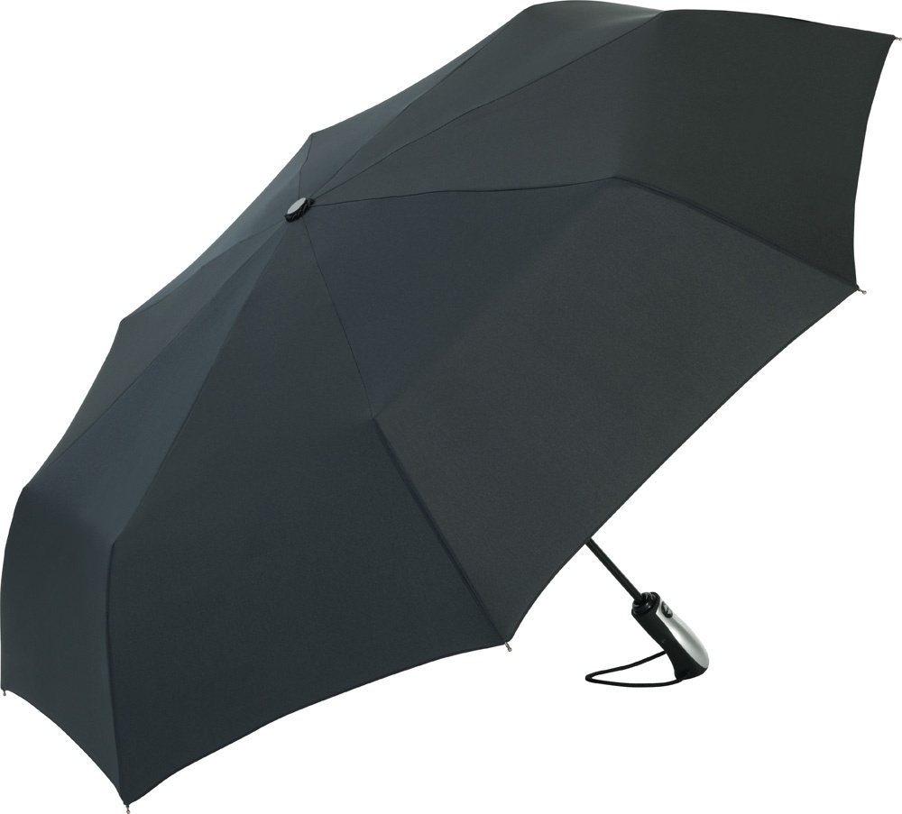 Logo trade promotional items image of: AOC oversize mini umbrella Stormmaster, black