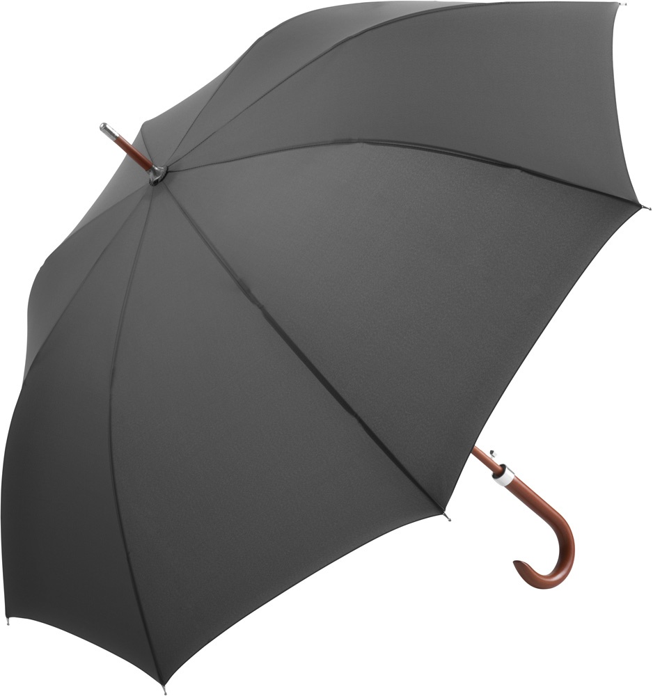 Logotrade business gift image of: AC woodshaft golf umbrella FARE®-Collection, Grey