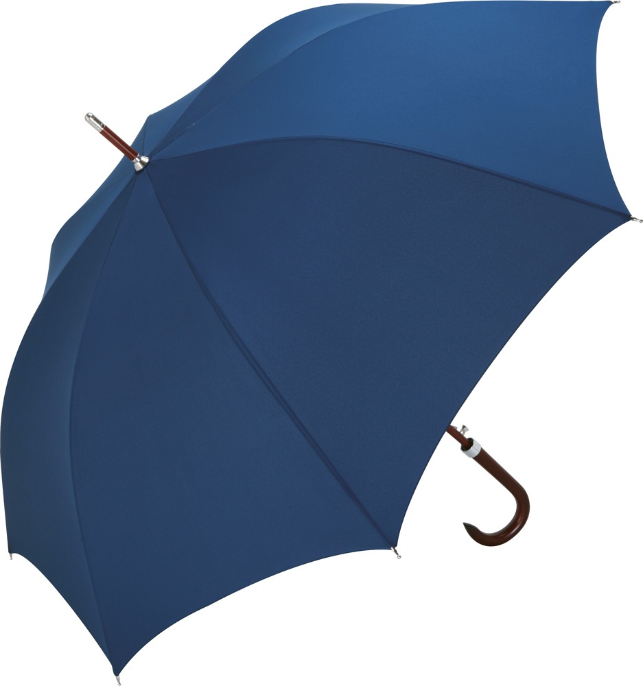 Logo trade business gift photo of: AC woodshaft golf umbrella FARE®-Collection, Blue