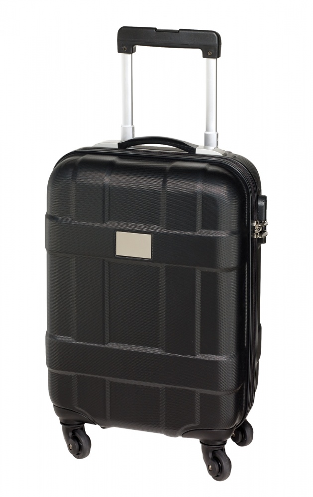 Logo trade promotional giveaways image of: Trolley-Boardcase Monza ABS, black