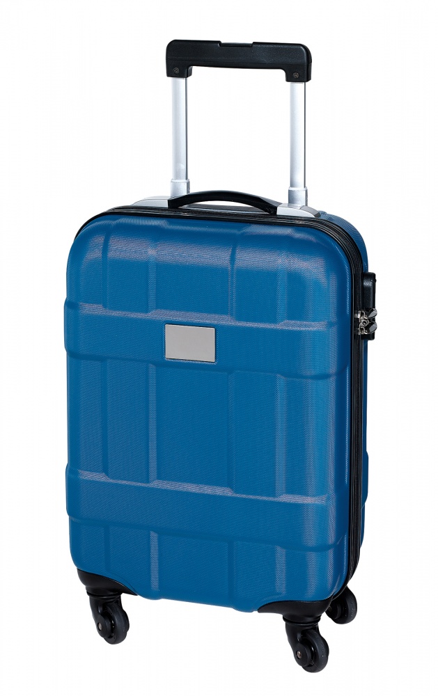 Logo trade corporate gift photo of: Trolley-Boardcase Monza ABS, blue