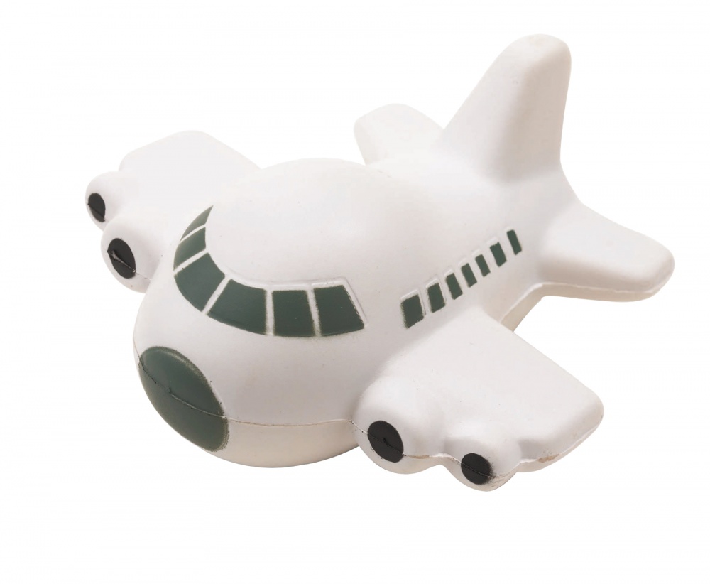 Logo trade promotional gifts picture of: Anti-stress plane, Take off, white