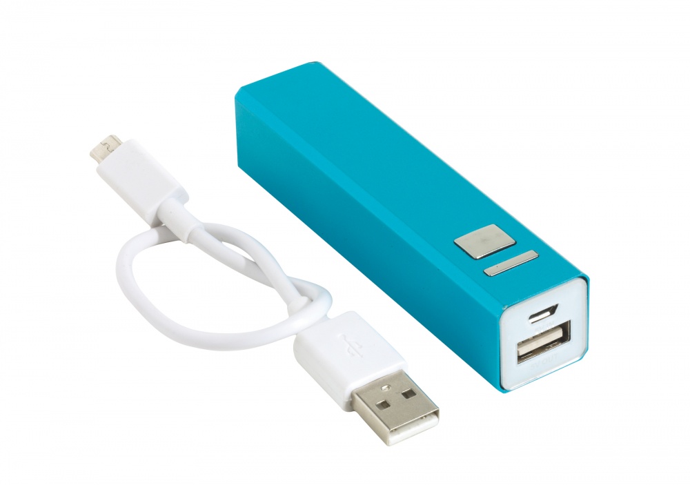 Logo trade promotional giveaways image of: Powerbank, Endurance, blue