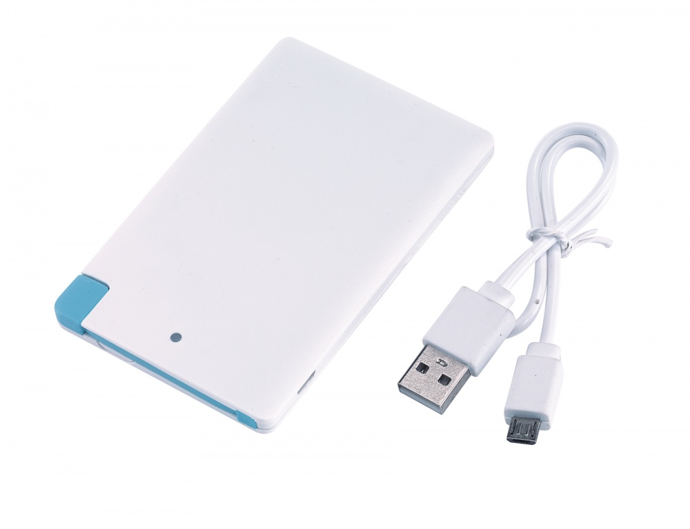 Logo trade promotional gift photo of: Mobile Powerbank, Backup, white