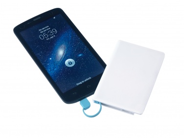 Logo trade promotional items image of: Mobile Powerbank, Backup, white