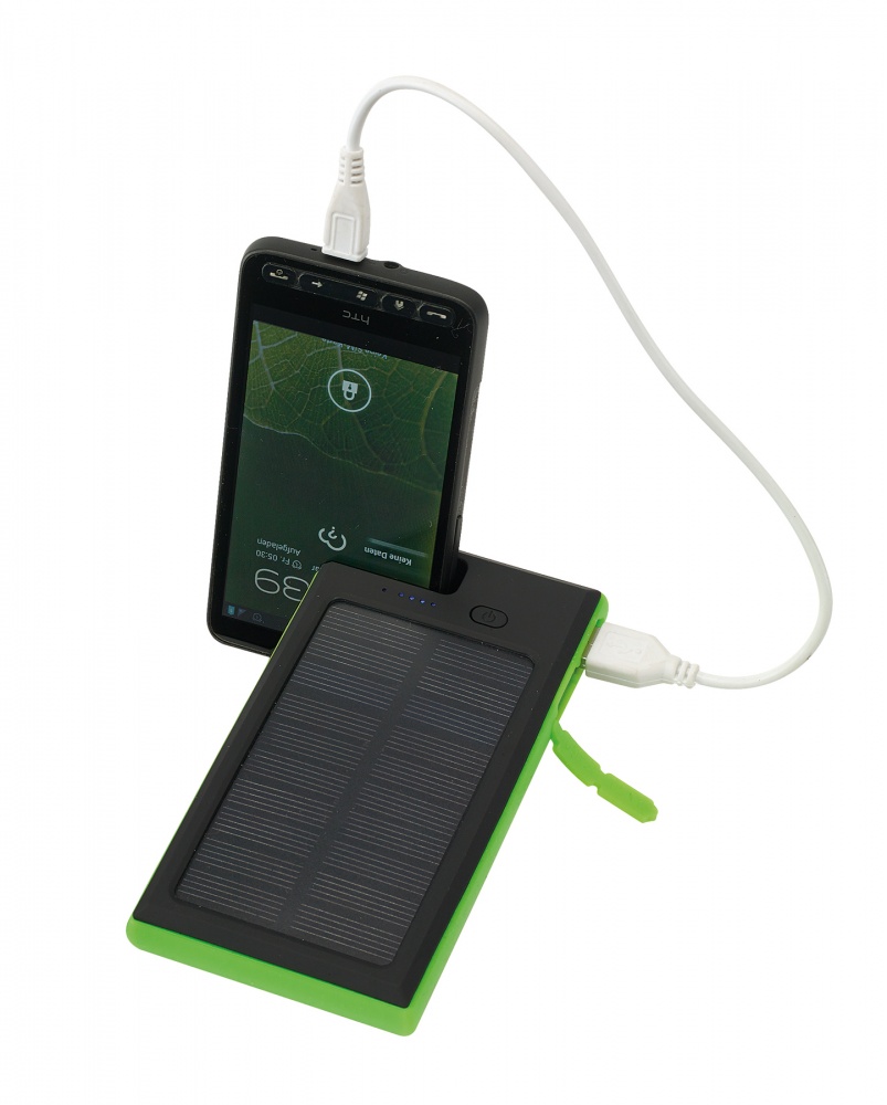 Logo trade promotional product photo of: Powerbank, Helios, black-green