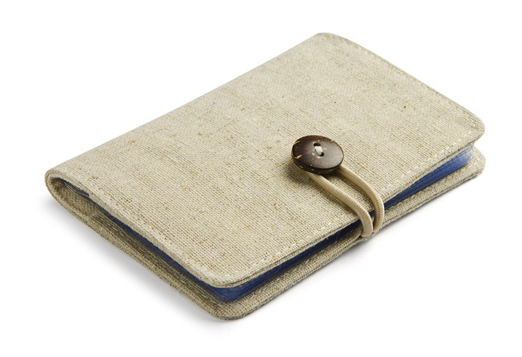 Logo trade promotional products image of: Business card holder LILL, Beige