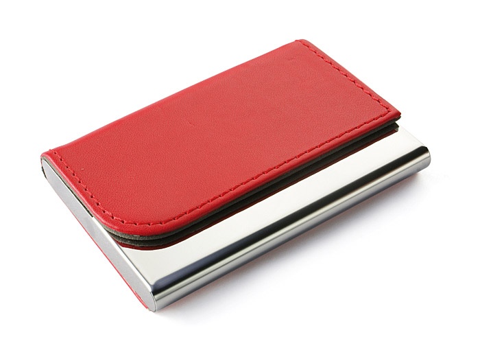 Logotrade promotional giveaways photo of: Business card holder TIVAT, Red