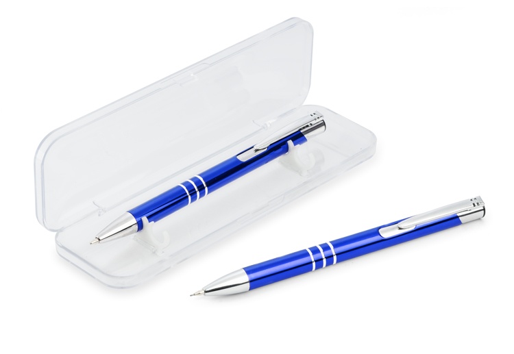 Logotrade promotional merchandise picture of: Writing set KALIPSO, blue