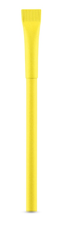 Logo trade business gift photo of: Paper ball pen PINKO, Yellow