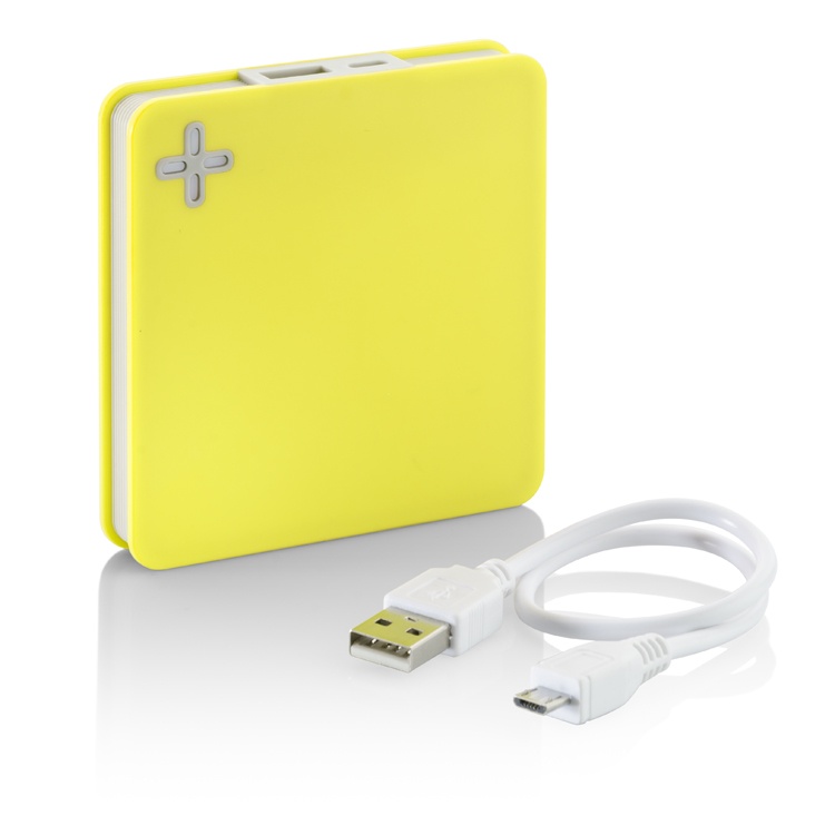 Logotrade promotional product picture of: Power bank MAIS 5200 mAh, Yellow