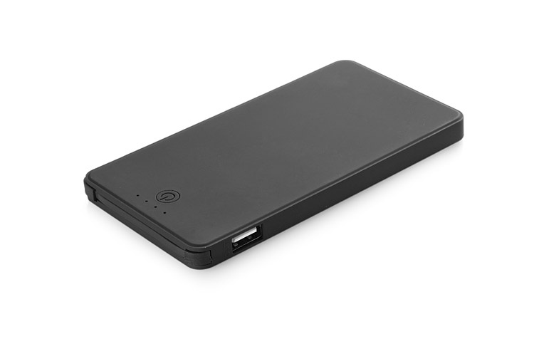 Logo trade promotional merchandise photo of: Power bank VIVID 4000 mAh, Black