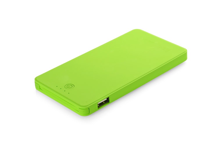 Logotrade promotional item image of: Power bank VIVID 4000 mAh, Green