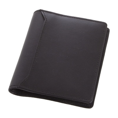 Logo trade promotional giveaways image of: Business card holder, black