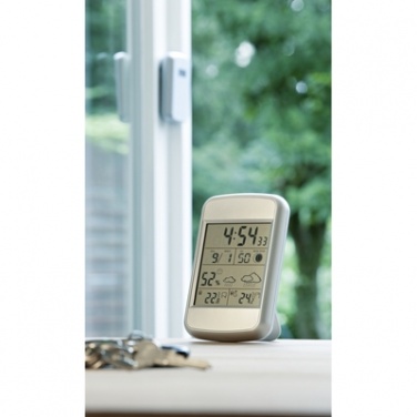 Logo trade corporate gifts image of: Weather station with outside sensor