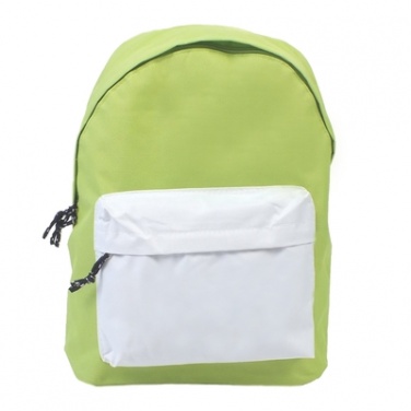 Logo trade promotional items picture of: Backpack, Green/White