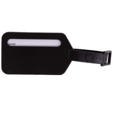 Logo trade business gift photo of: Luggage tag, Black