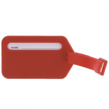 Logotrade advertising products photo of: Luggage tag, Red