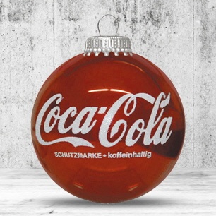 Logo trade promotional gift photo of: Christmas ball with 1 color logo, 8 cm