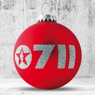 Logo trade promotional merchandise image of: Christmas ball with 2-3 color