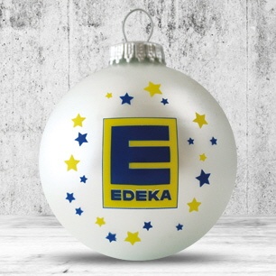 Logo trade promotional products picture of: Christmas ball with 4-5 color logo 8 cm