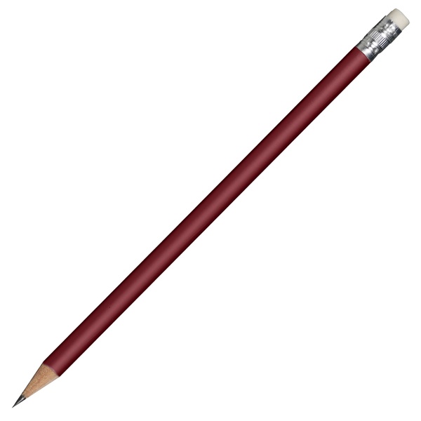 Logo trade promotional products image of: Wooden pencil, red