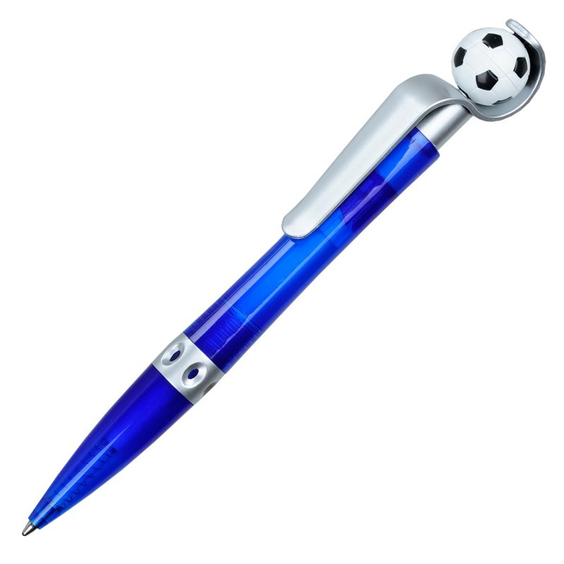 Logo trade business gift photo of: Kick ballpen, blue