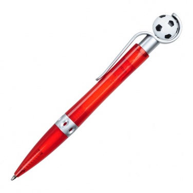 Logo trade promotional products image of: Kick ballpen for Fans, red