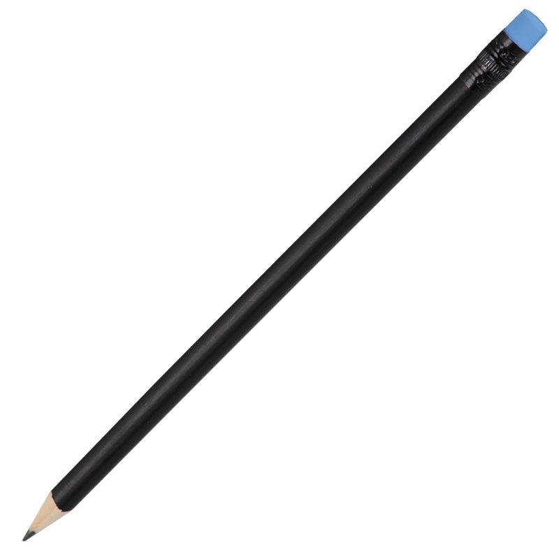 Logotrade promotional gifts photo of: Wooden pencil, blue/black