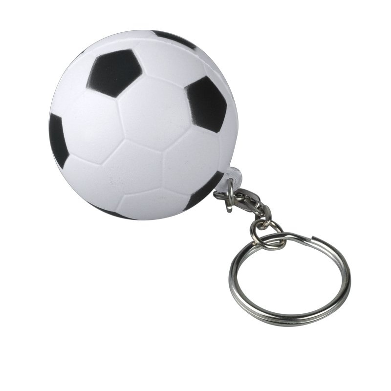 Logotrade advertising products photo of: Kick & Fun antistress keyring, white