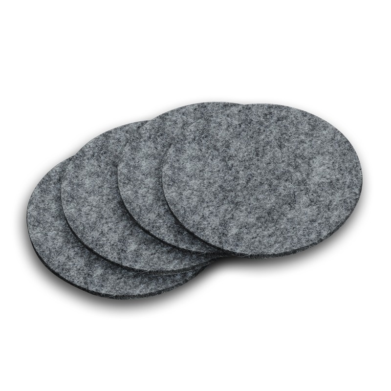 Logo trade corporate gifts picture of: Eco-Sense felt coaster set, grey