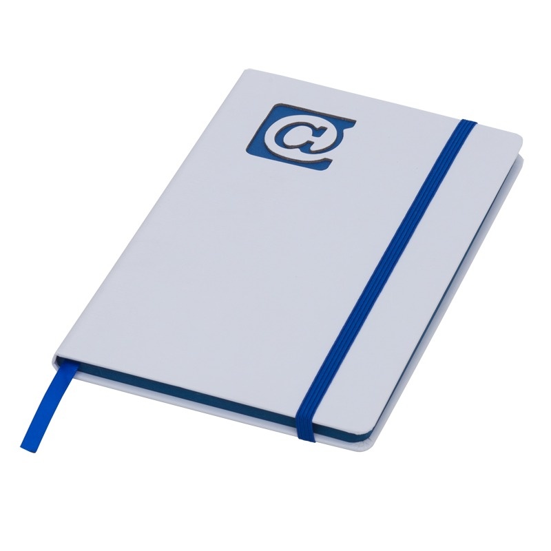 Logotrade promotional products photo of: Plain notepad, @ 130x210/80p, blue/white