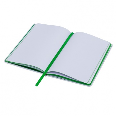 Logotrade promotional item picture of: Plain notepad, @ 130x210/80p, green/white