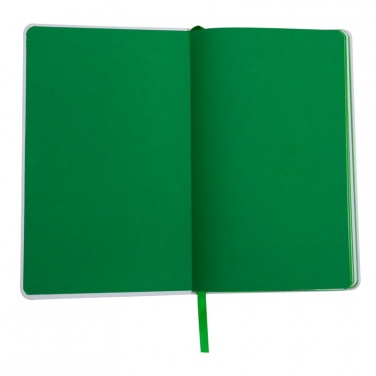 Logo trade advertising products image of: Plain notepad, @ 130x210/80p, green/white