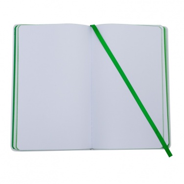 Logotrade corporate gift image of: Plain notepad, @ 130x210/80p, green/white